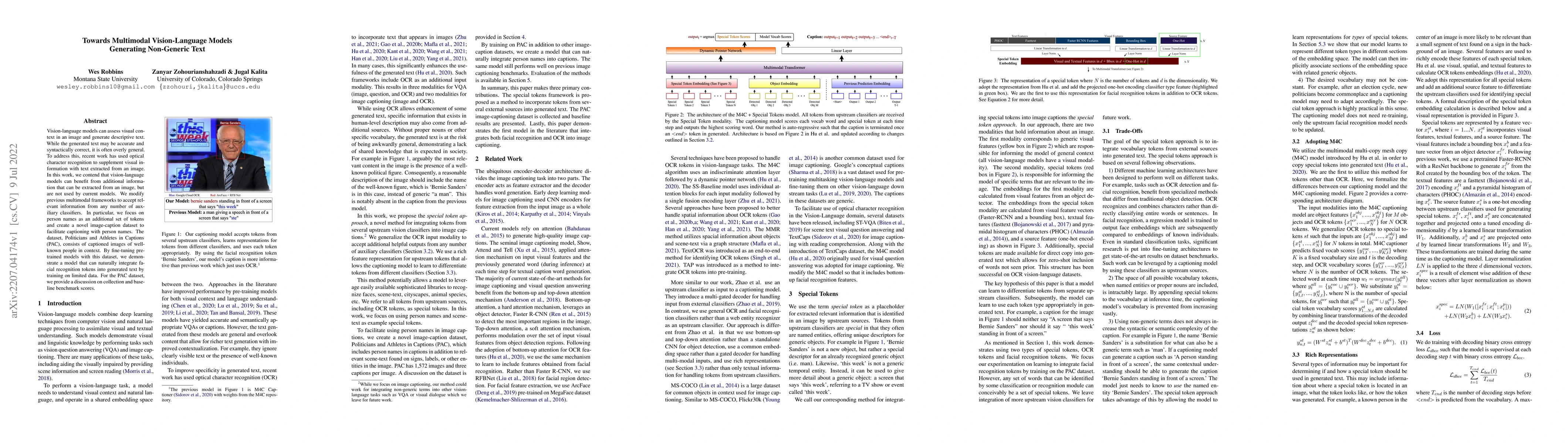 Thumbnail for Towards Multimodal Vision-Language Models Generating Non-Generic Text