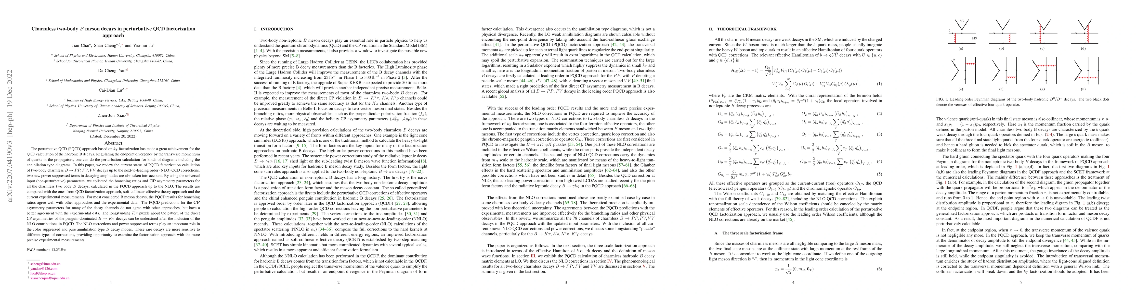 Thumbnail for Charmless two-body $B$ meson decays in perturbative QCD factorization
  approach