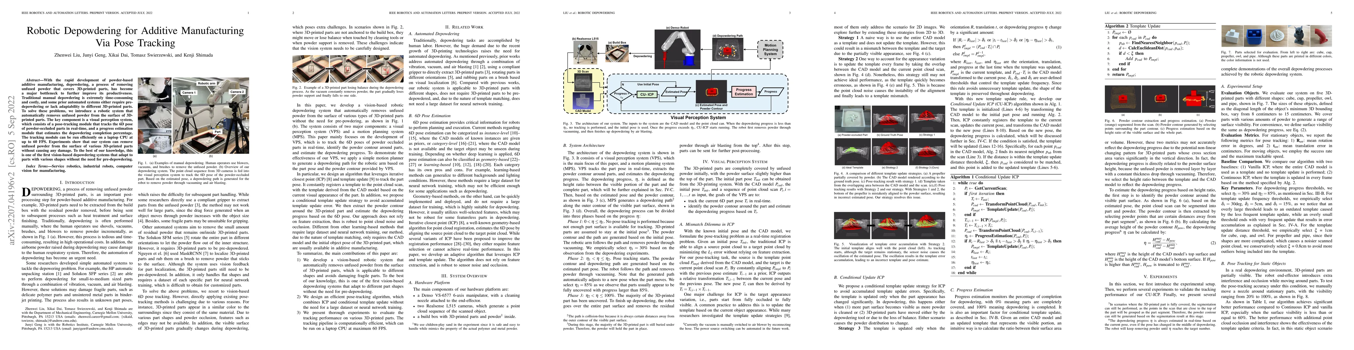 Thumbnail for Robotic Depowdering for Additive Manufacturing Via Pose Tracking