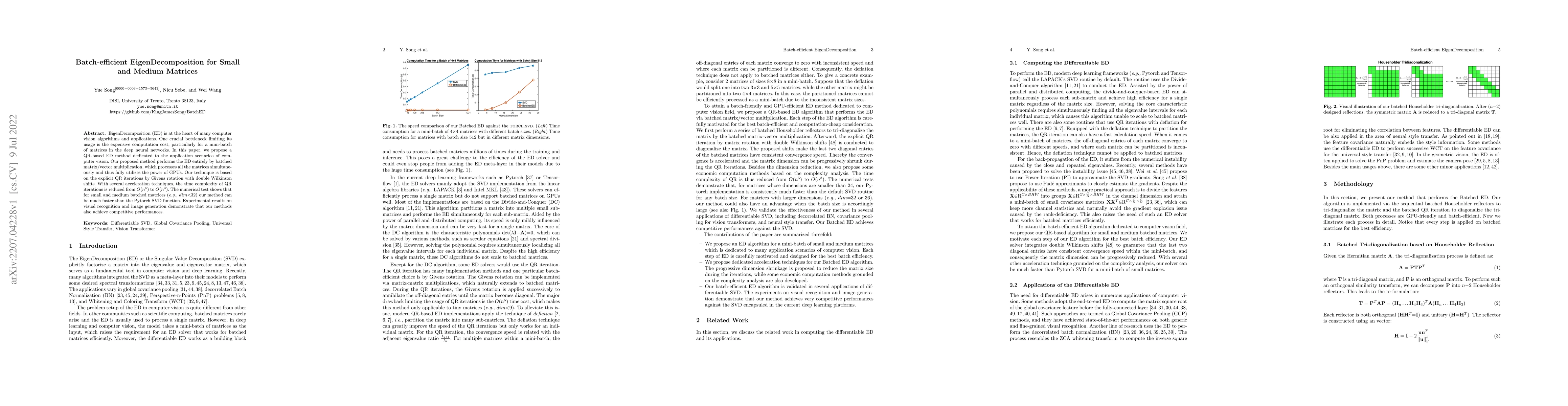 Thumbnail for Batch-efficient EigenDecomposition for Small and Medium Matrices