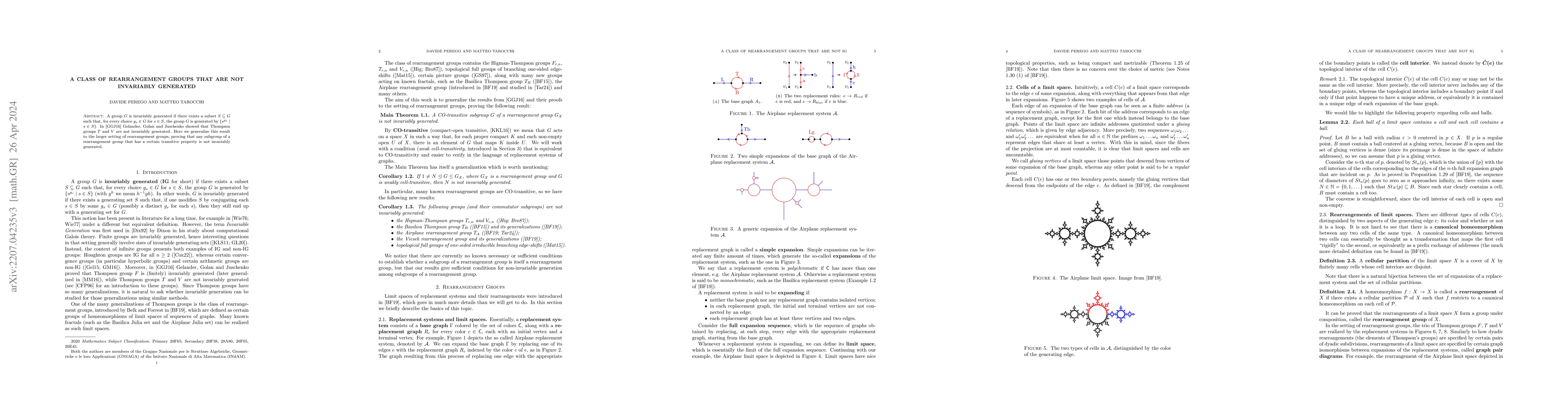 Thumbnail for A Class of Rearrangement Groups that are not Invariably Generated