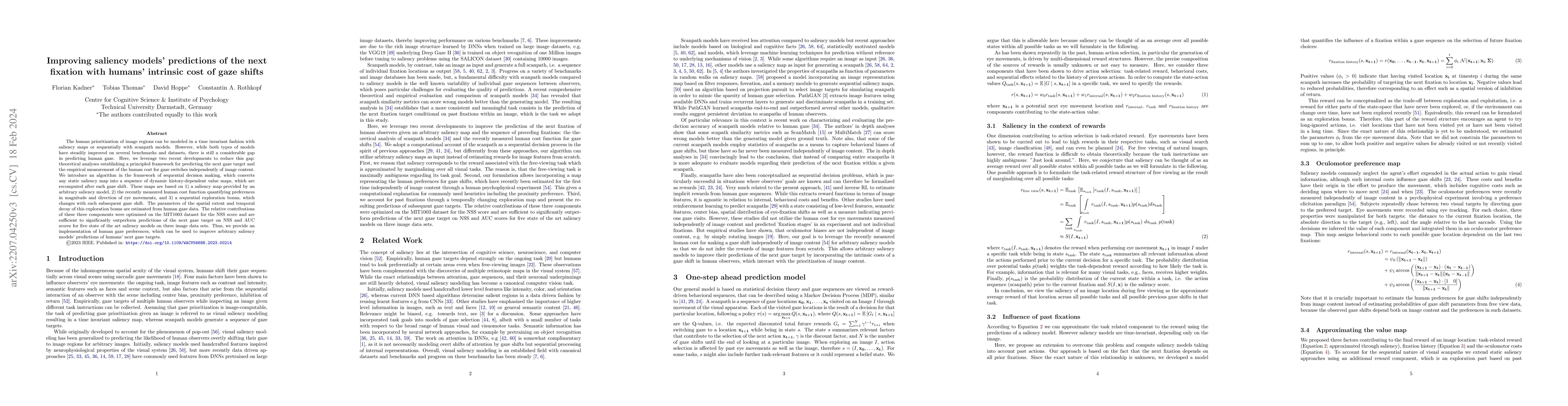 Thumbnail for Improving saliency models' predictions of the next fixation with humans'
  intrinsic cost of gaze shifts