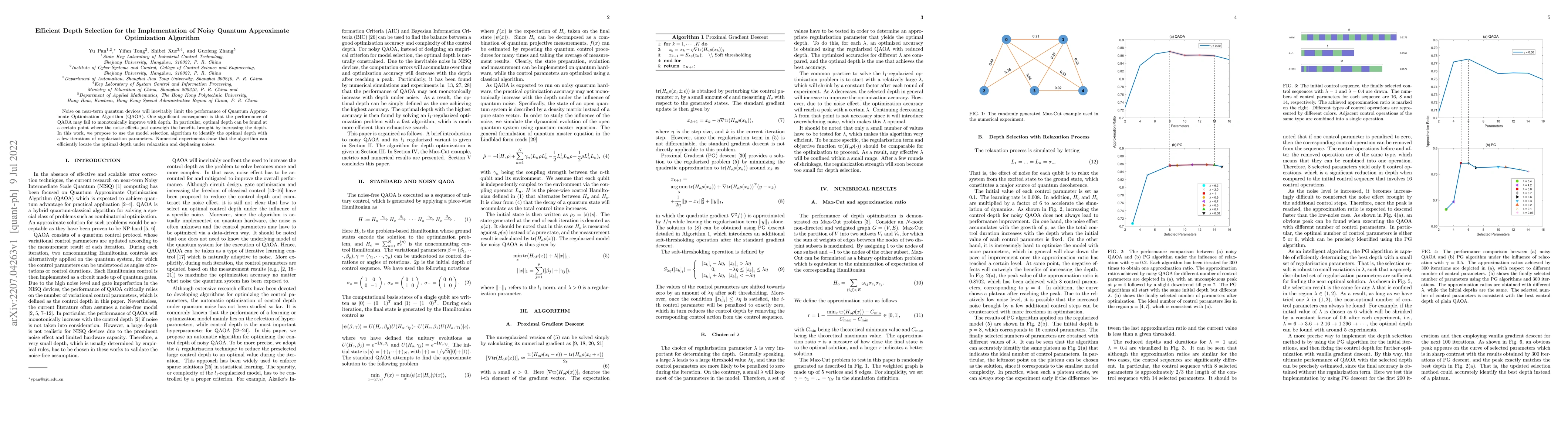 Thumbnail for Efficient Depth Selection for the Implementation of Noisy Quantum
  Approximate Optimization Algorithm