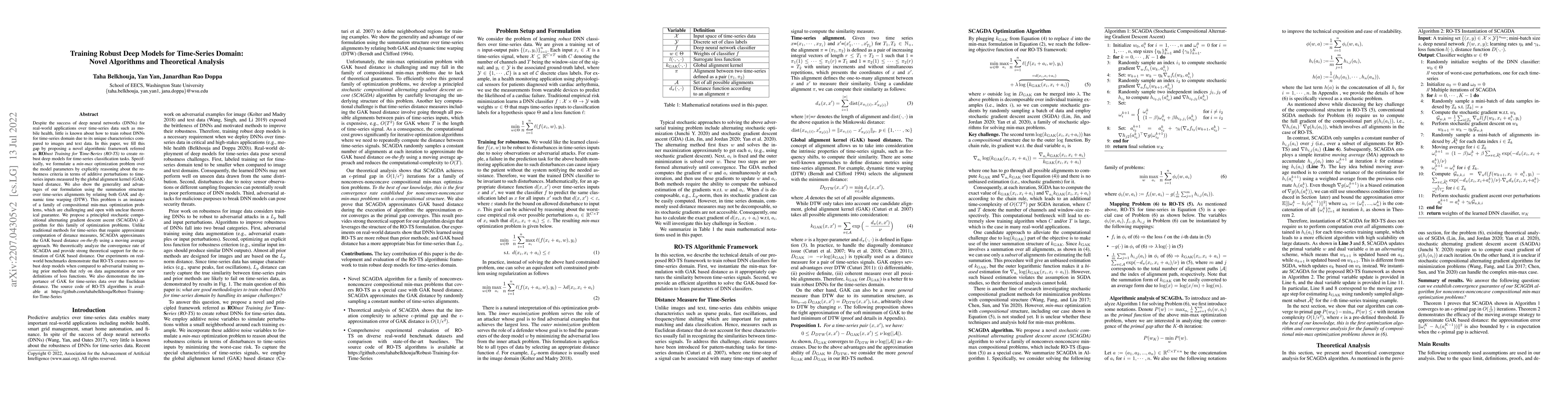 Thumbnail for Training Robust Deep Models for Time-Series Domain: Novel Algorithms and
  Theoretical Analysis