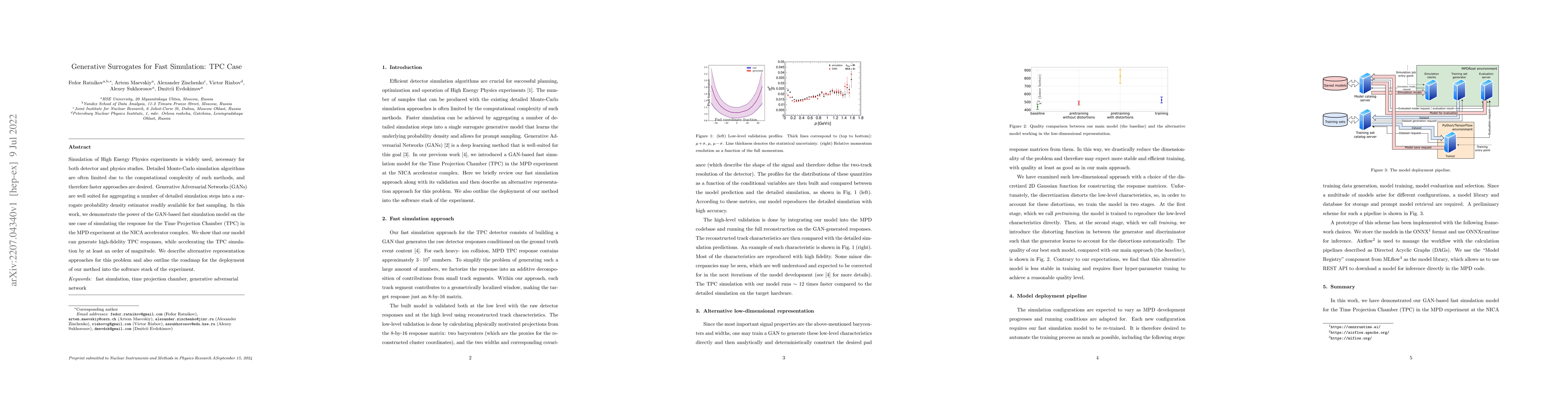 Thumbnail for Generative Surrogates for Fast Simulation: TPC Case