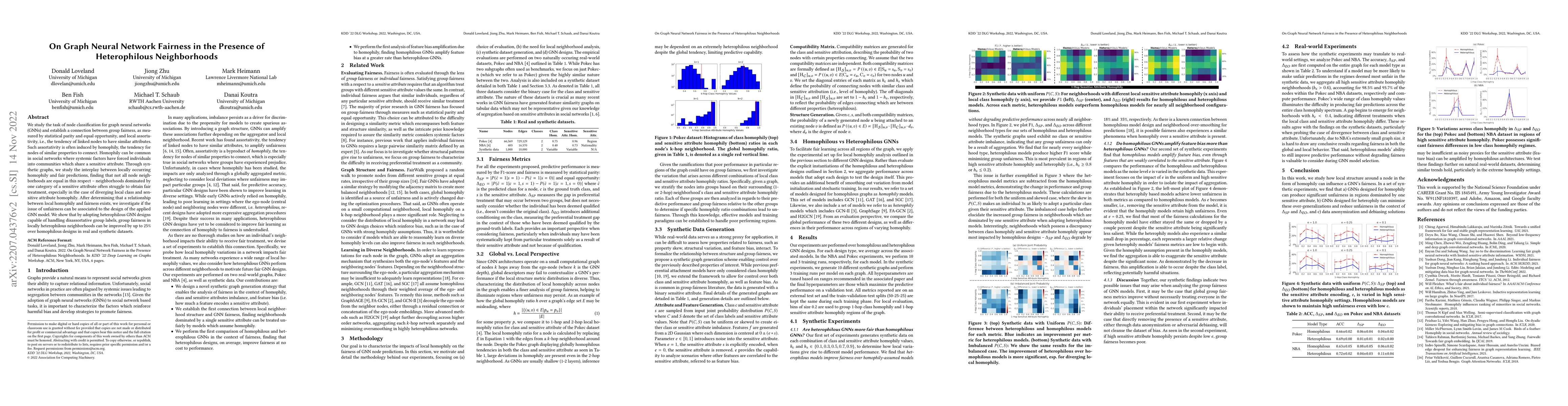 Thumbnail for On Graph Neural Network Fairness in the Presence of Heterophilous
  Neighborhoods
