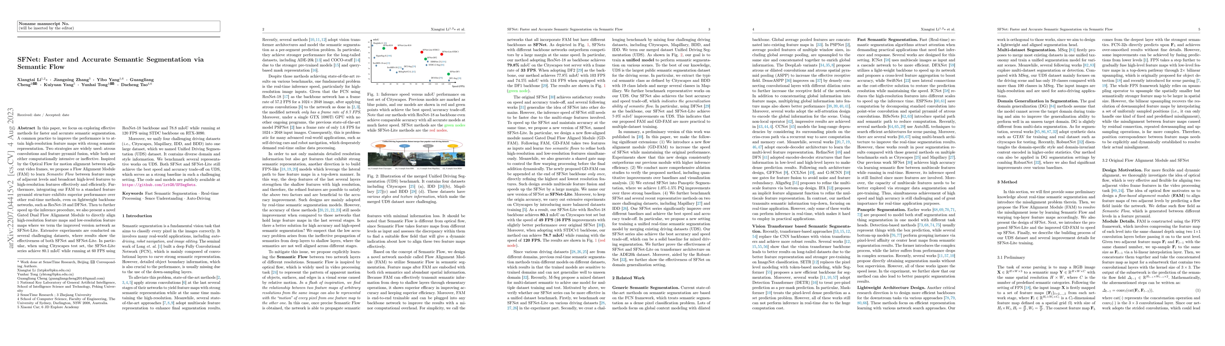 Thumbnail for SFNet: Faster and Accurate Semantic Segmentation via Semantic Flow