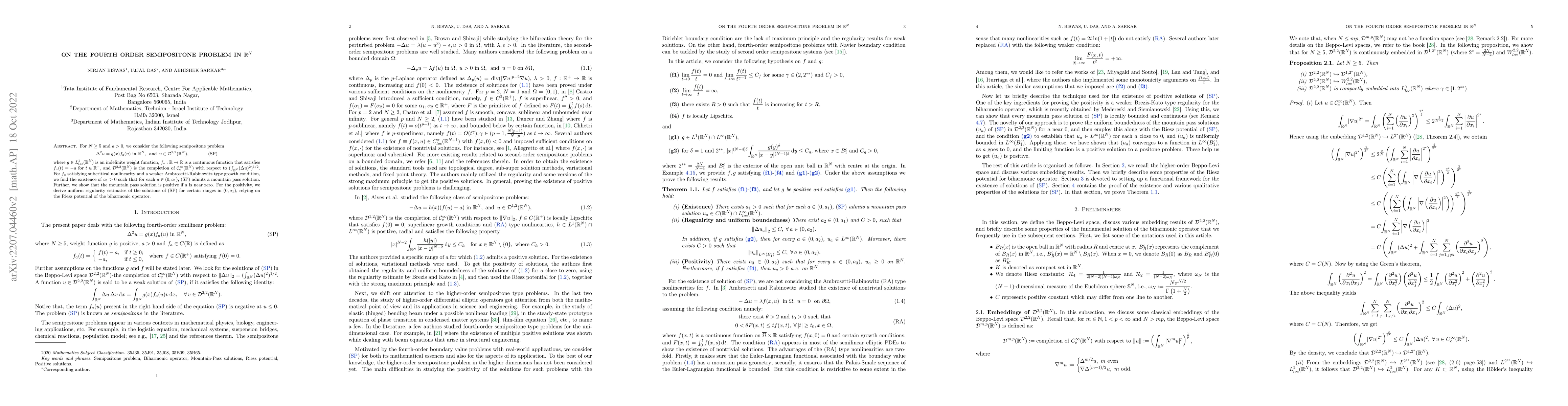 Thumbnail for On the fourth order semipositone problem in $\mathbb{R}^N$