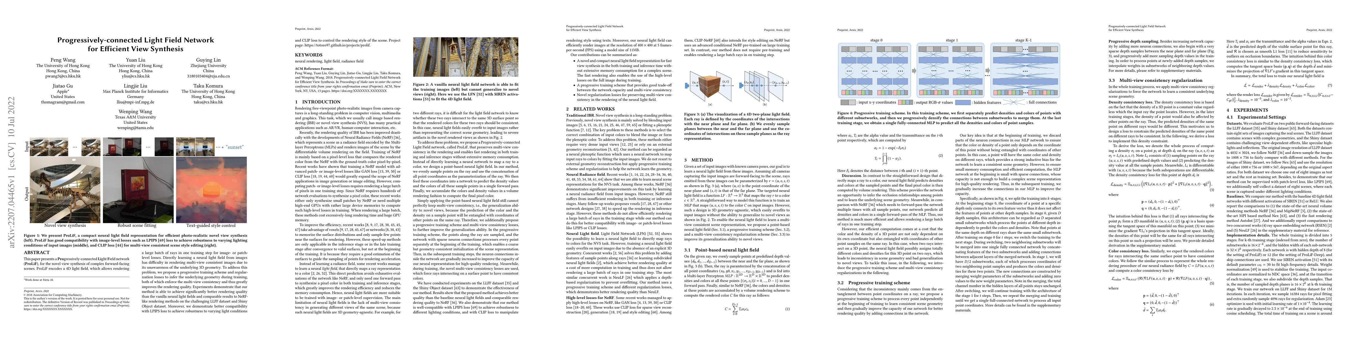 Thumbnail for Progressively-connected Light Field Network for Efficient View Synthesis
