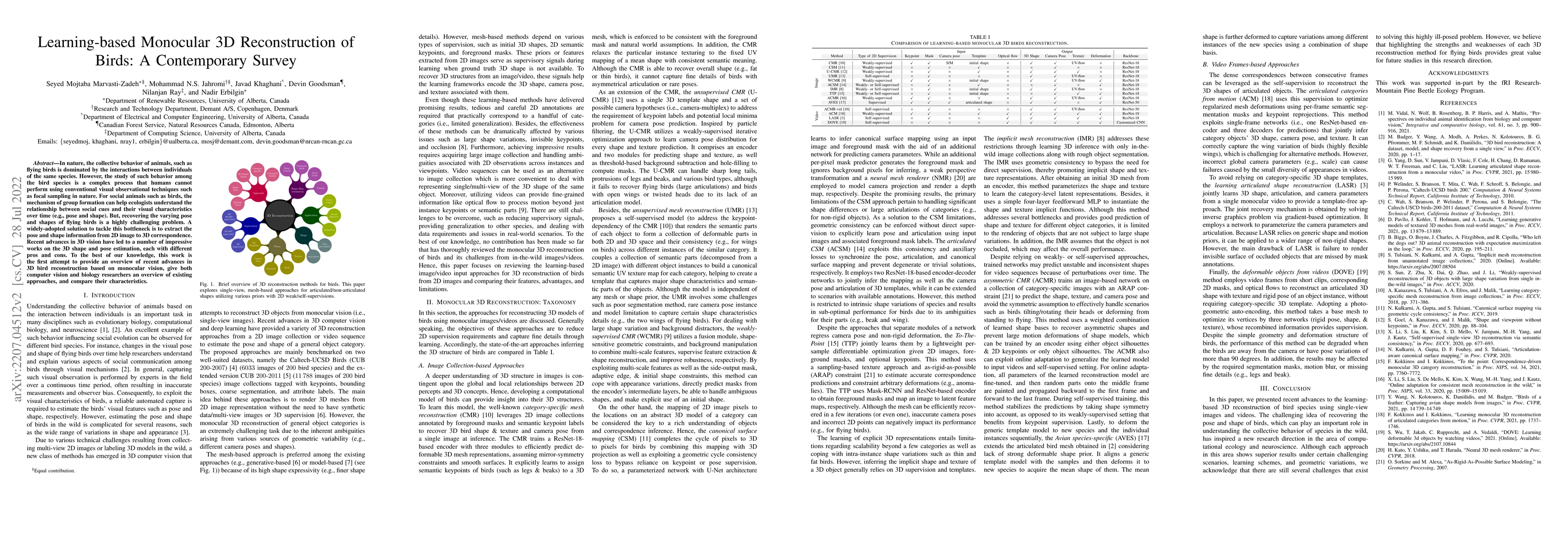 Thumbnail for Learning-based Monocular 3D Reconstruction of Birds: A Contemporary
  Survey