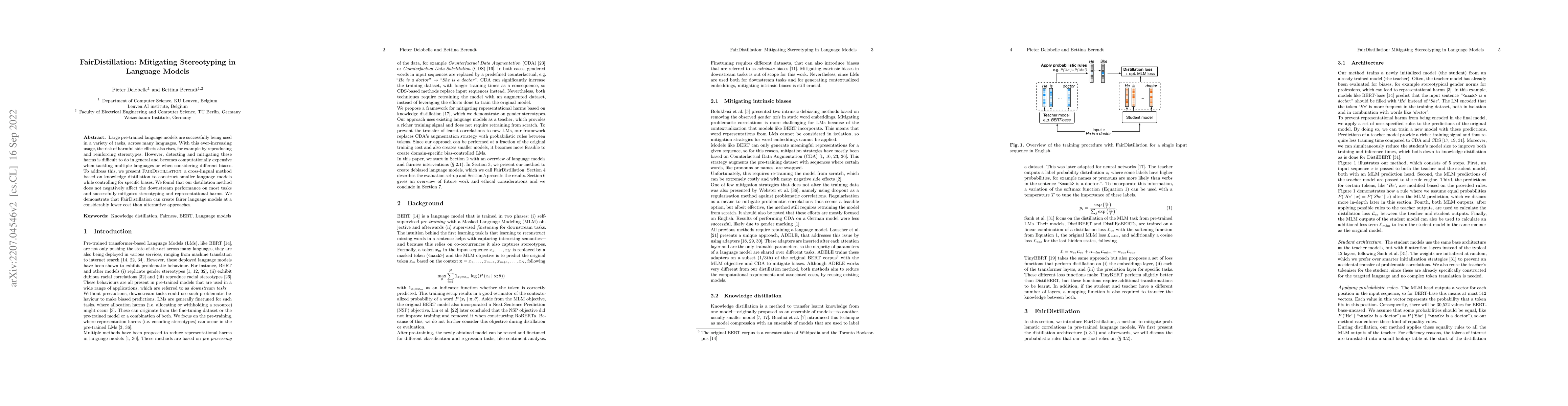 Thumbnail for FairDistillation: Mitigating Stereotyping in Language Models