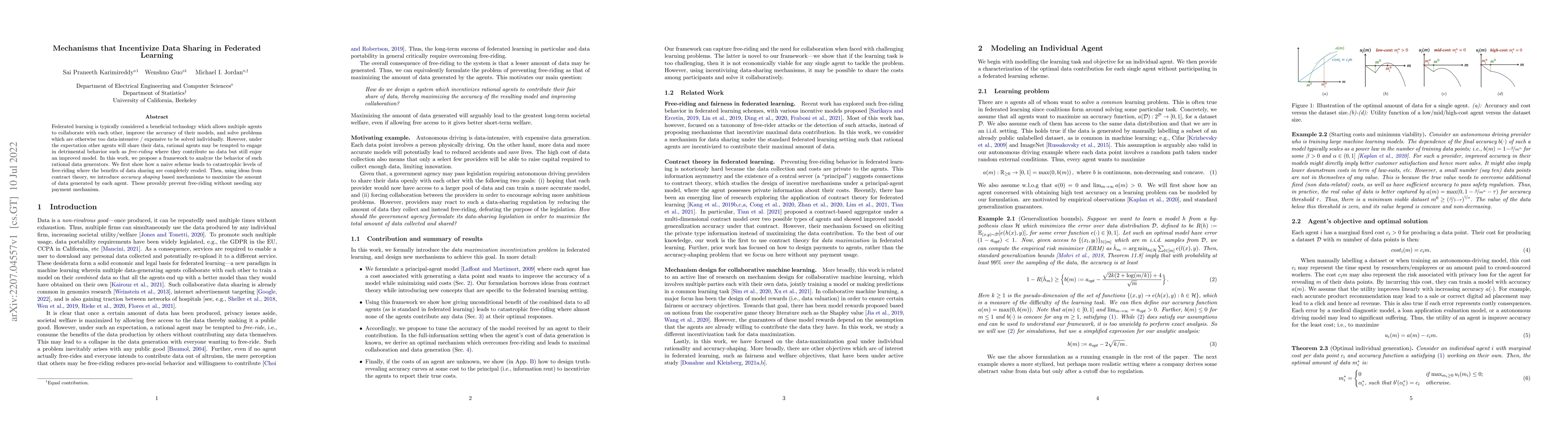 Thumbnail for Mechanisms that Incentivize Data Sharing in Federated Learning