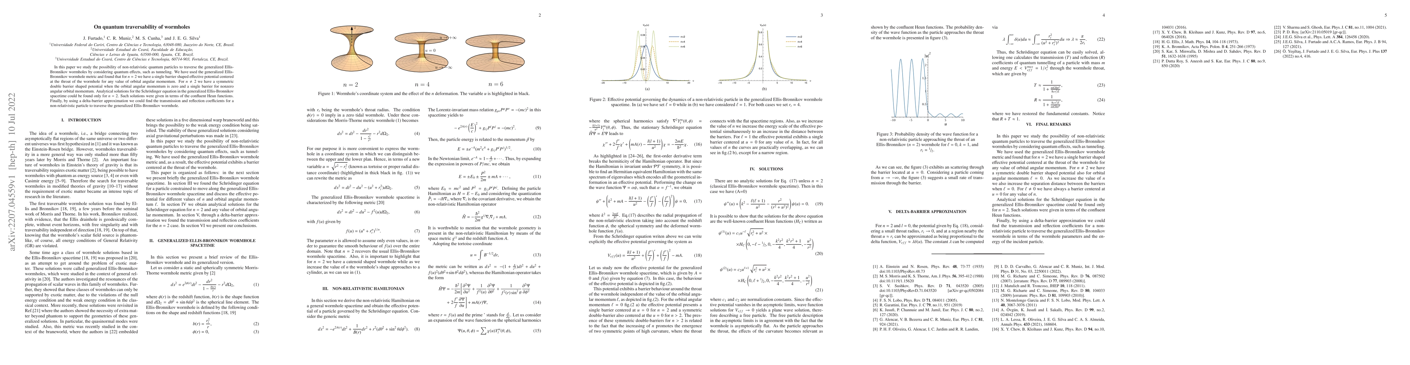 Thumbnail for On quantum traversability of wormholes