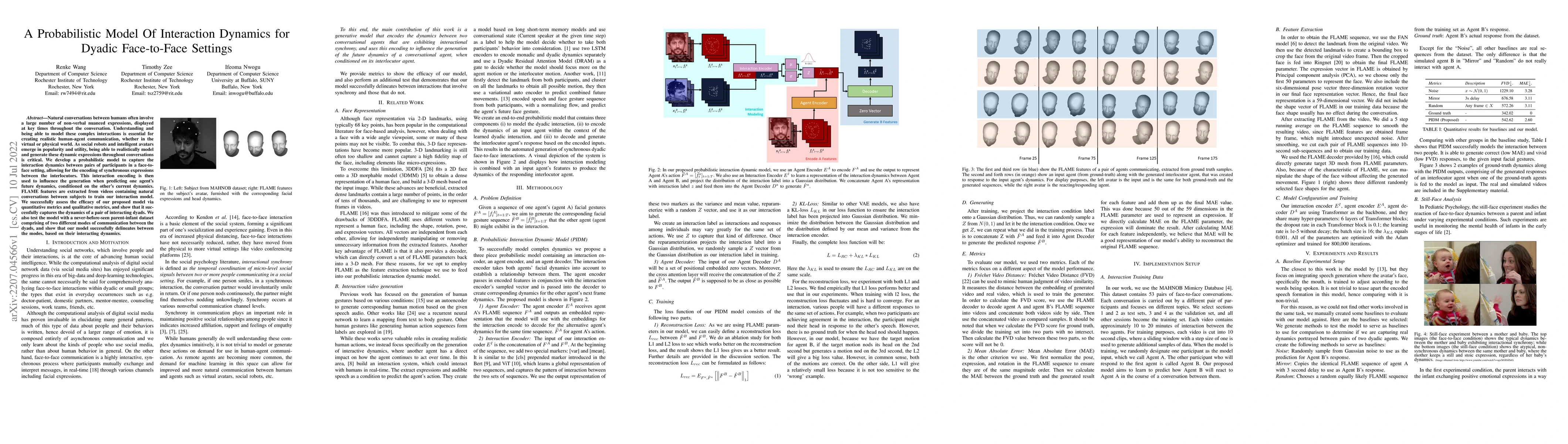 Thumbnail for A Probabilistic Model Of Interaction Dynamics for Dyadic Face-to-Face
  Settings