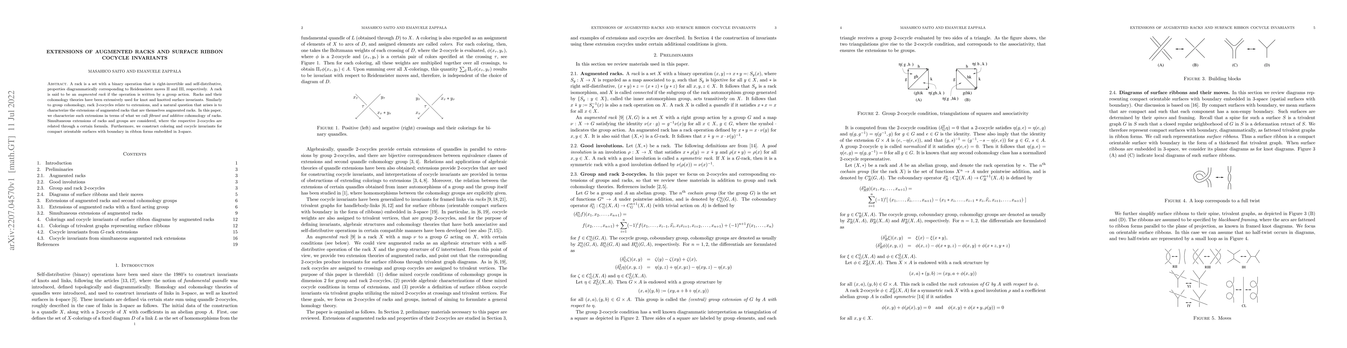 Thumbnail for Extensions of Augmented Racks and Surface Ribbon Cocycle Invariants