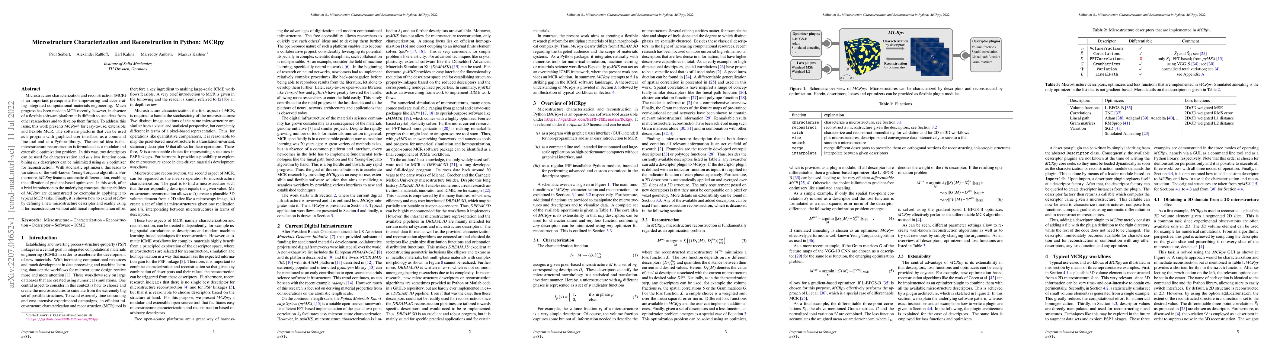 Thumbnail for Microstructure Characterization and Reconstruction in Python: MCRpy