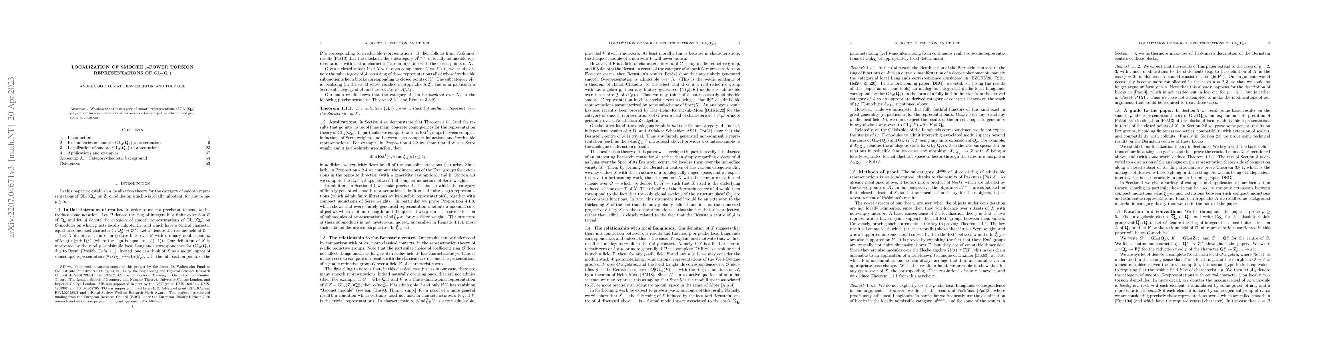 Thumbnail for Localization of smooth p-power torsion representations of GL_2(Q_p)