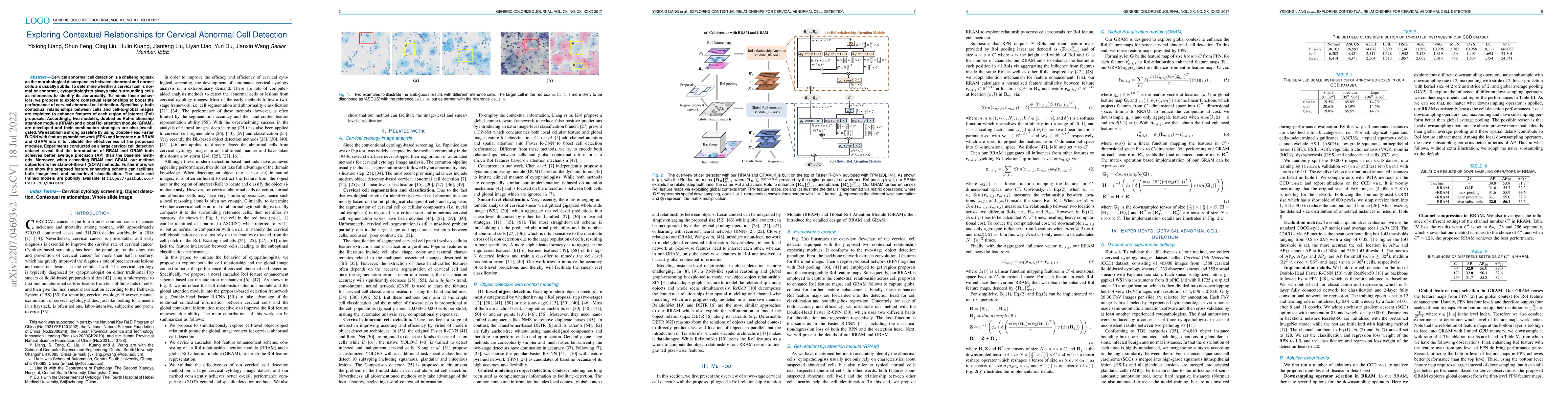 Thumbnail for Exploring Contextual Relationships for Cervical Abnormal Cell Detection
