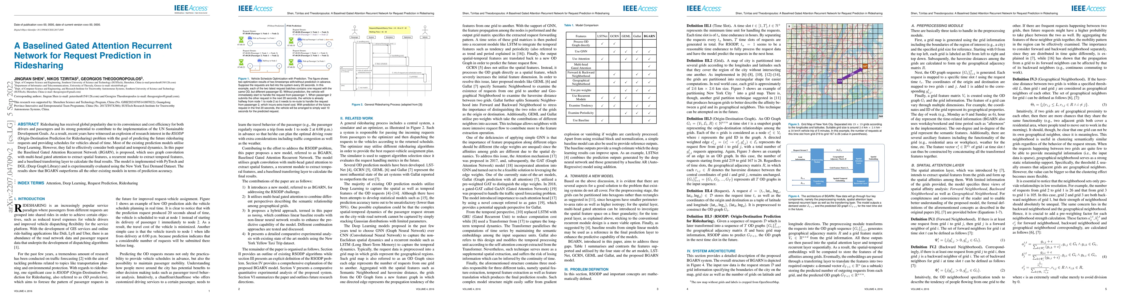 Thumbnail for A Baselined Gated Attention Recurrent Network for Request Prediction in
  Ridesharing