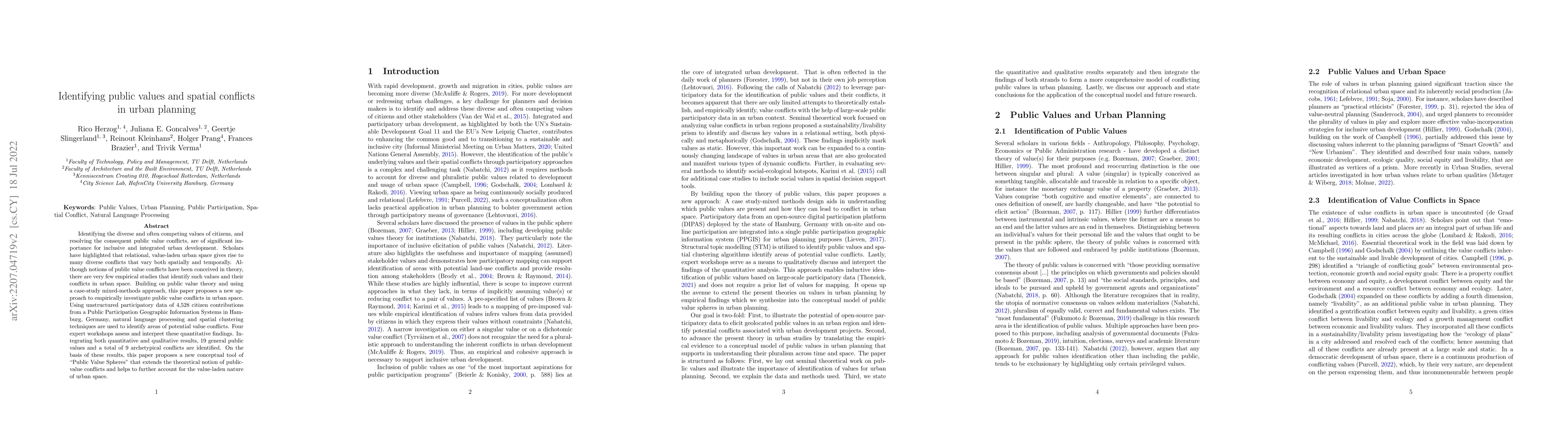 Thumbnail for Identifying public values and spatial conflicts in urban planning