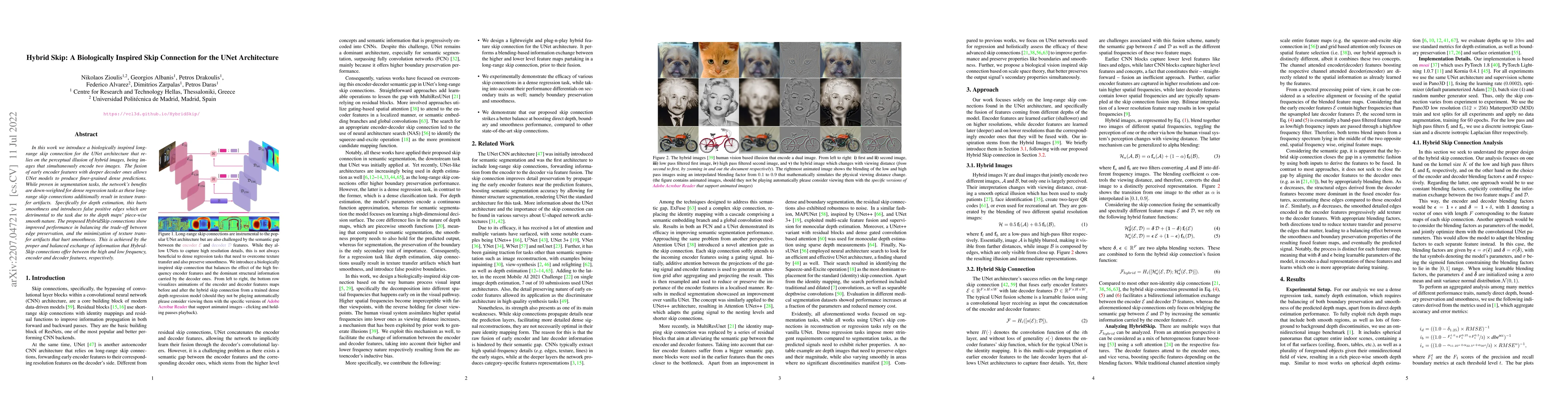 Thumbnail for Hybrid Skip: A Biologically Inspired Skip Connection for the UNet
  Architecture