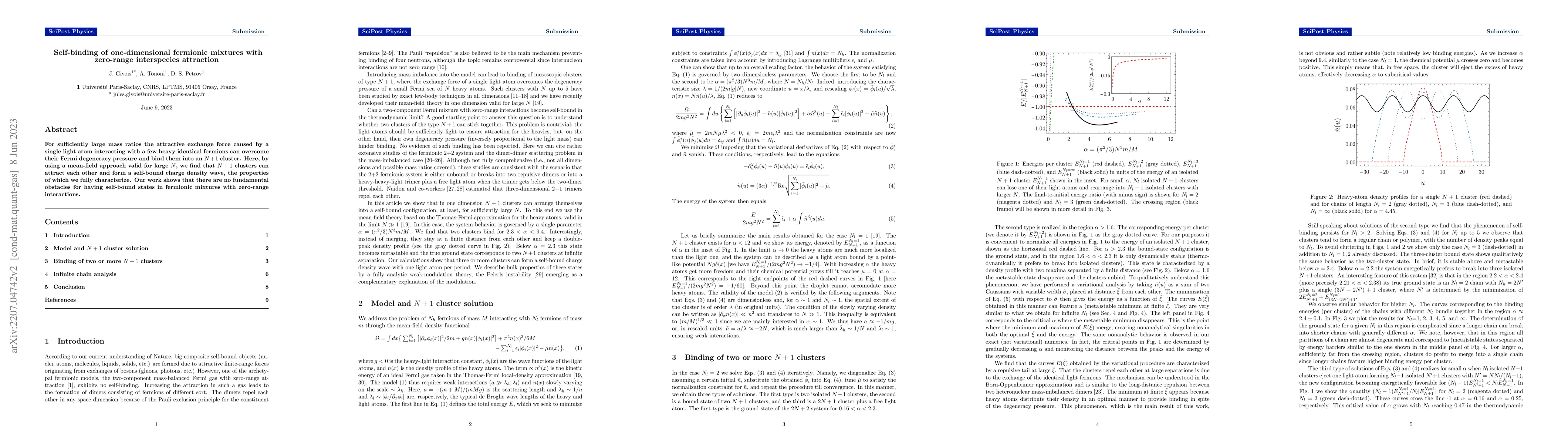 Thumbnail for Self-binding of one-dimensional fermionic mixtures with zero-range
  interspecies attraction