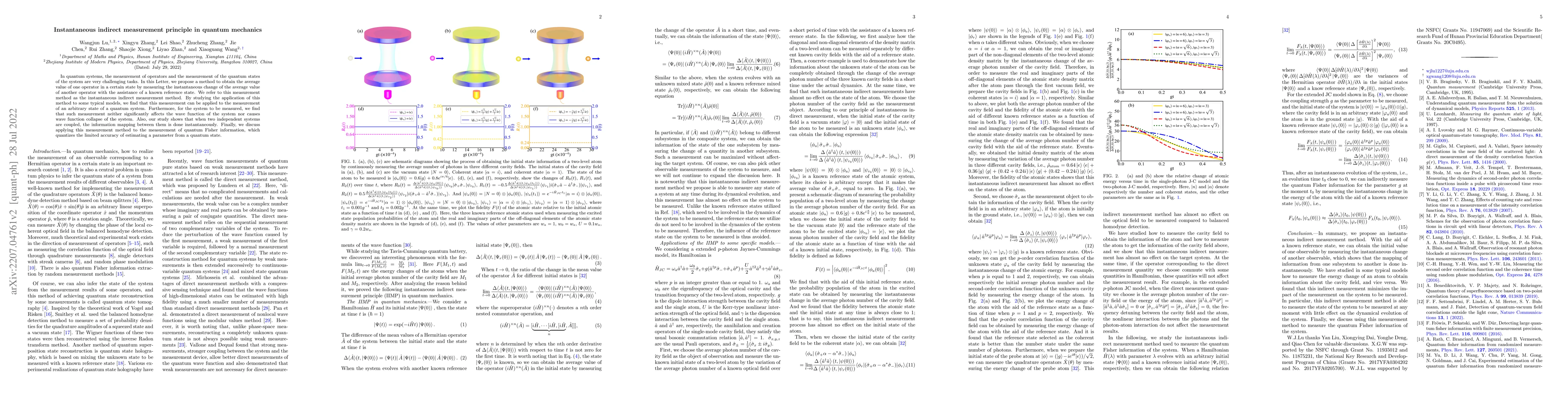 Thumbnail for Instantaneous indirect measurement principle in quantum mechanics