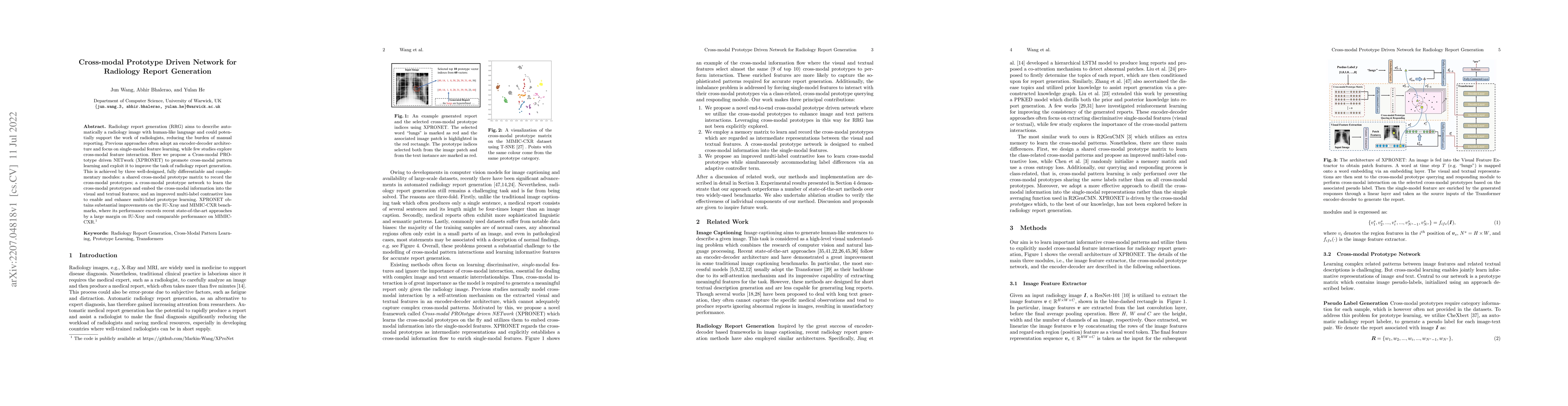 Thumbnail for Cross-modal Prototype Driven Network for Radiology Report Generation
