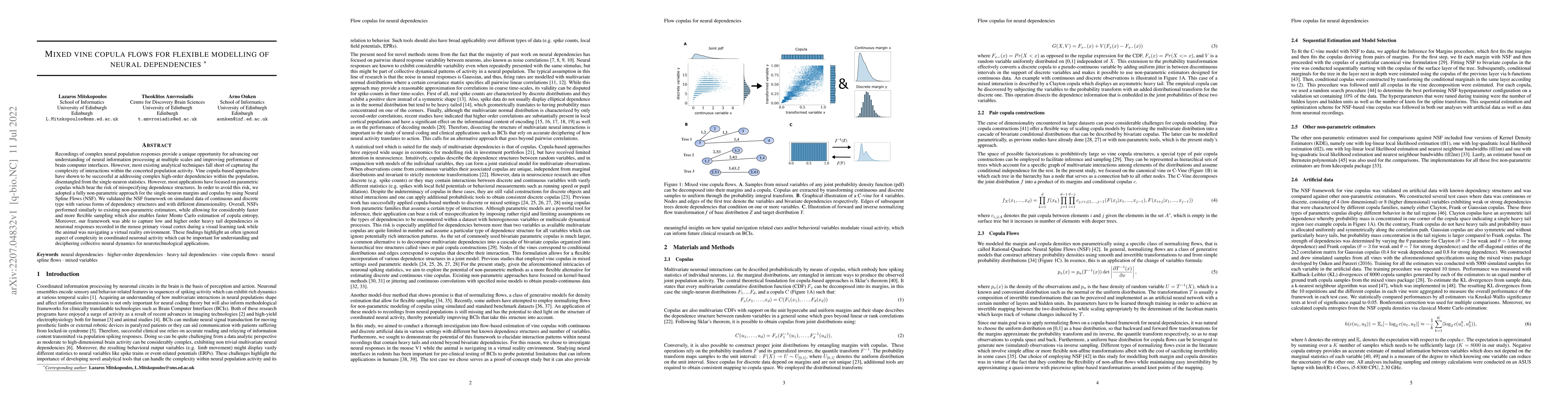 Thumbnail for Mixed vine copula flows for flexible modelling of neural dependencies