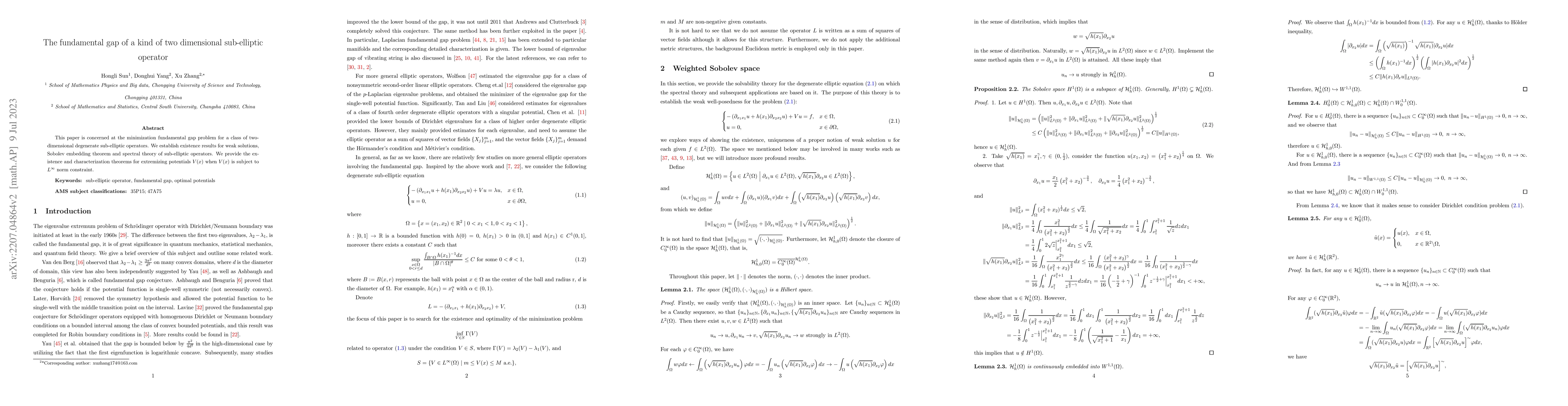 Thumbnail for The fundamental gap of a kind of two dimensional sub-elliptic operator