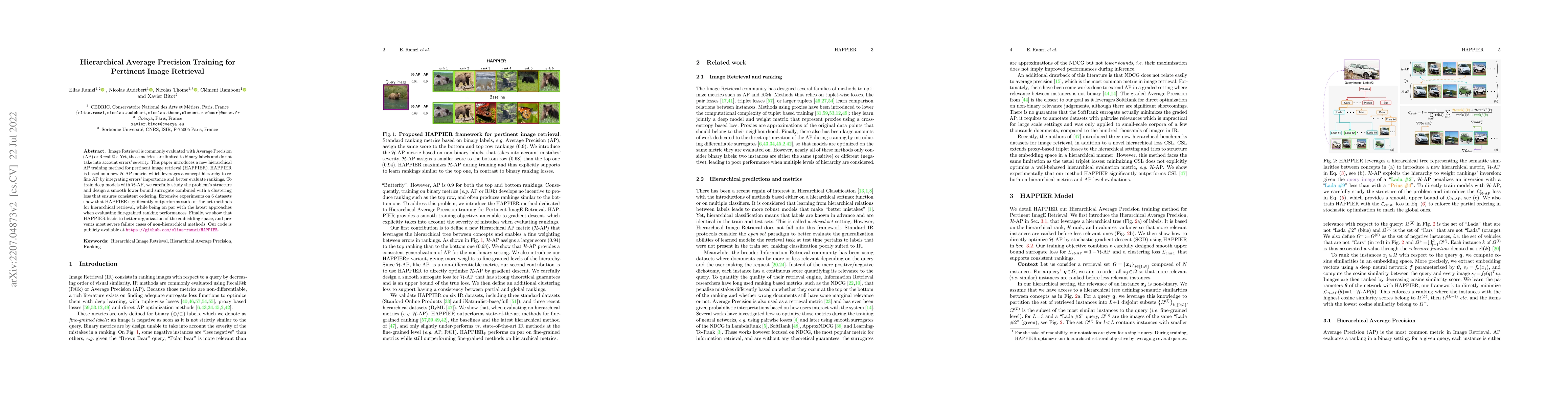 Thumbnail for Hierarchical Average Precision Training for Pertinent Image Retrieval