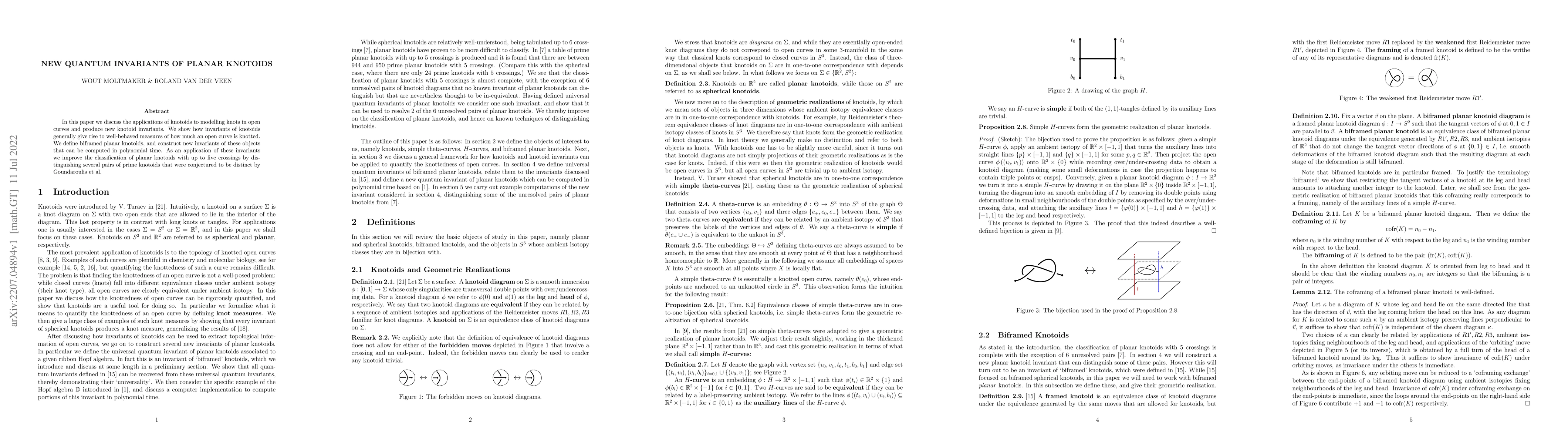 Thumbnail for New Quantum Invariants of Planar Knotoids