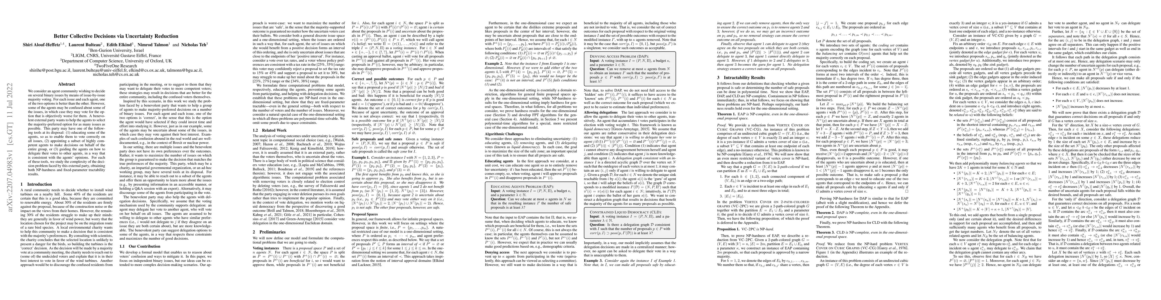 Thumbnail for Better Collective Decisions via Uncertainty Reduction