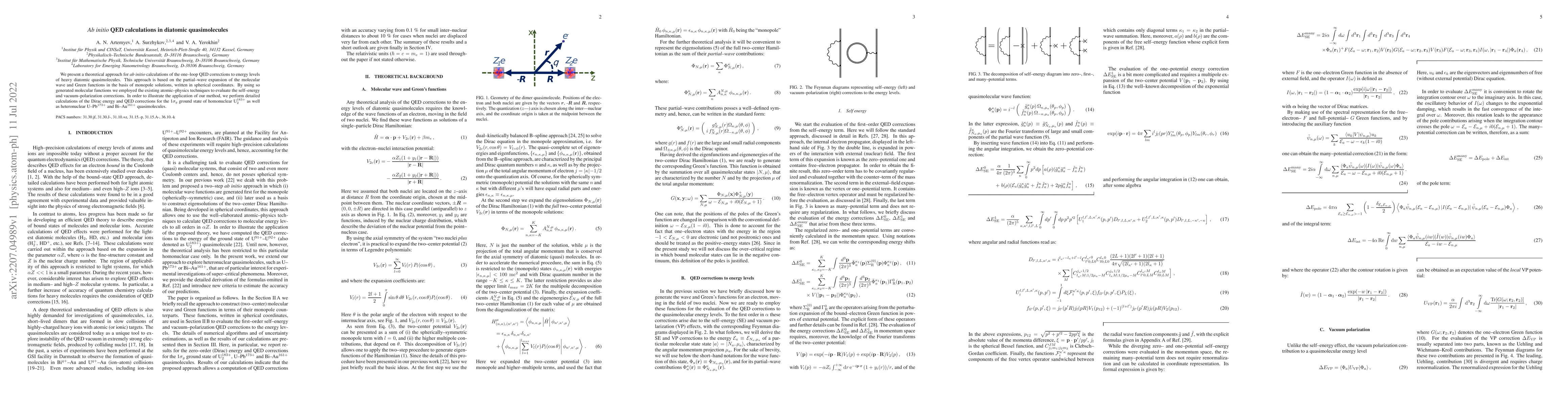 Thumbnail for Ab initio QED calculations in diatomic quasimolecules