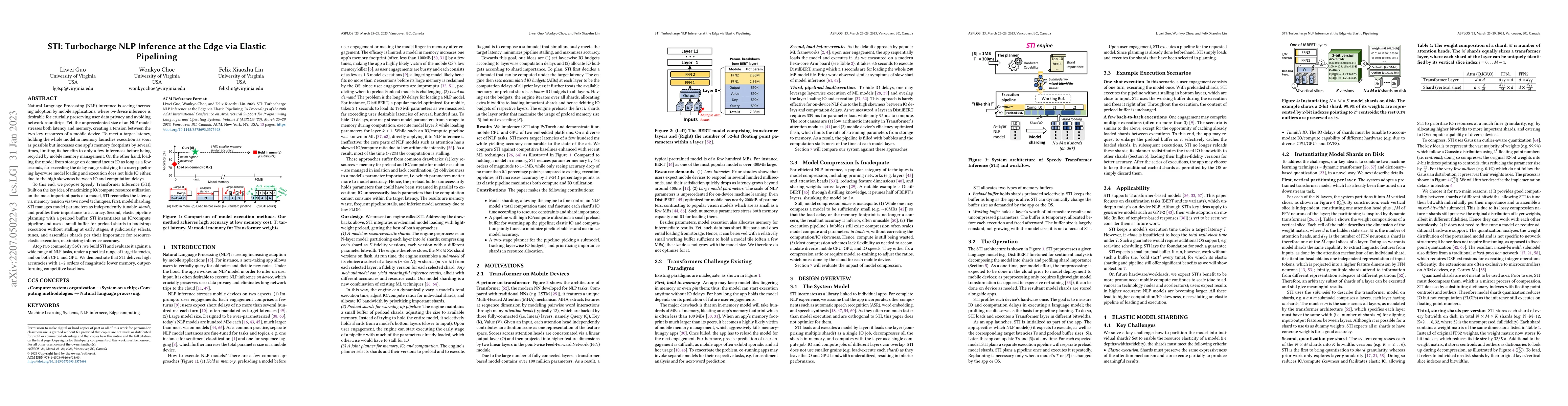 Thumbnail for STI: Turbocharge NLP Inference at the Edge via Elastic Pipelining