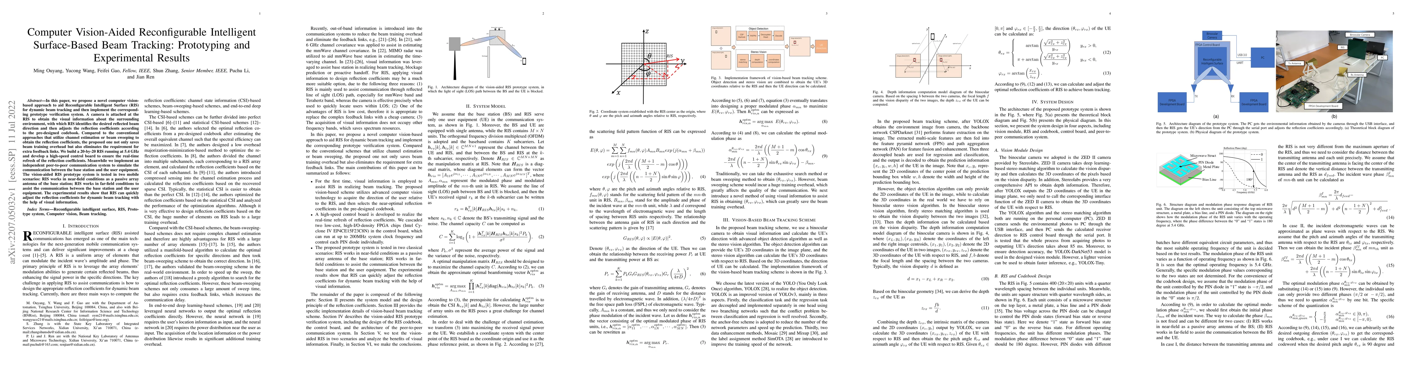 Thumbnail for Computer Vision-Aided Reconfigurable Intelligent Surface-Based Beam
  Tracking: Prototyping and Experimental Results