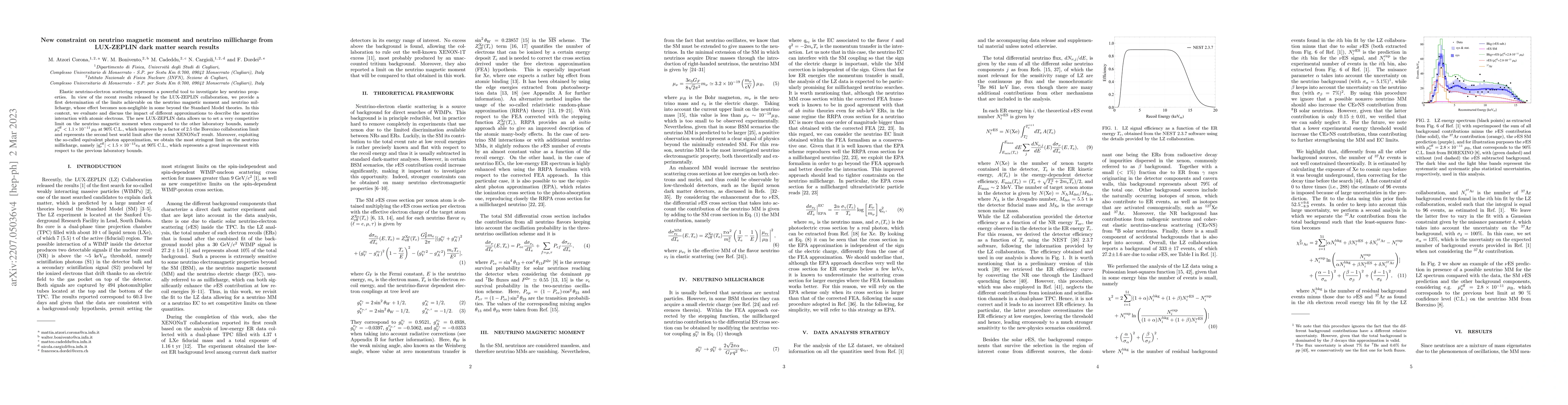 Thumbnail for New constraint on neutrino magnetic moment and neutrino millicharge from
  LUX-ZEPLIN dark matter search results