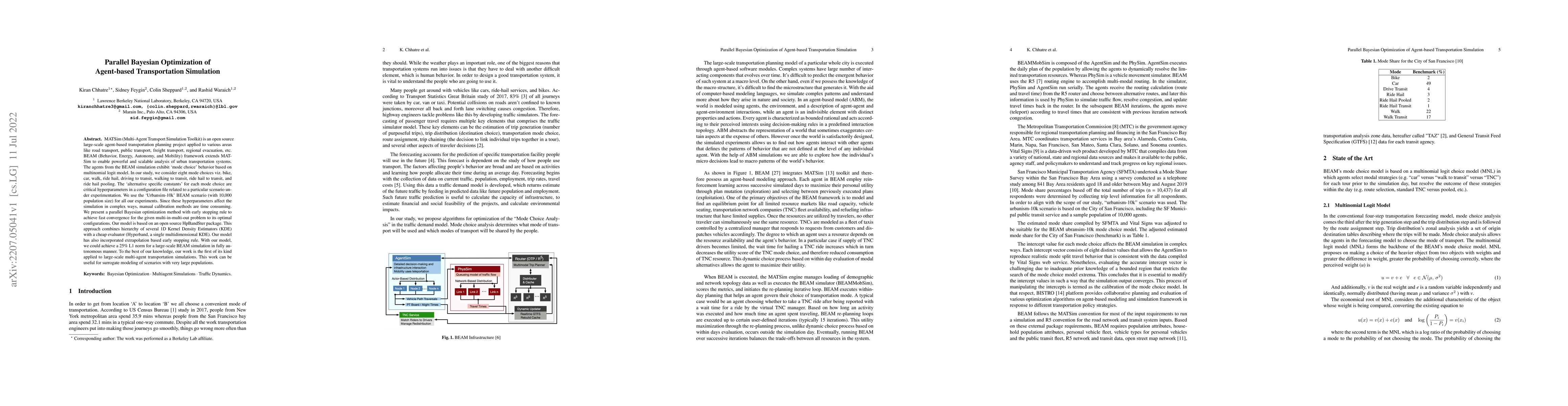Thumbnail for Parallel Bayesian Optimization of Agent-based Transportation Simulation