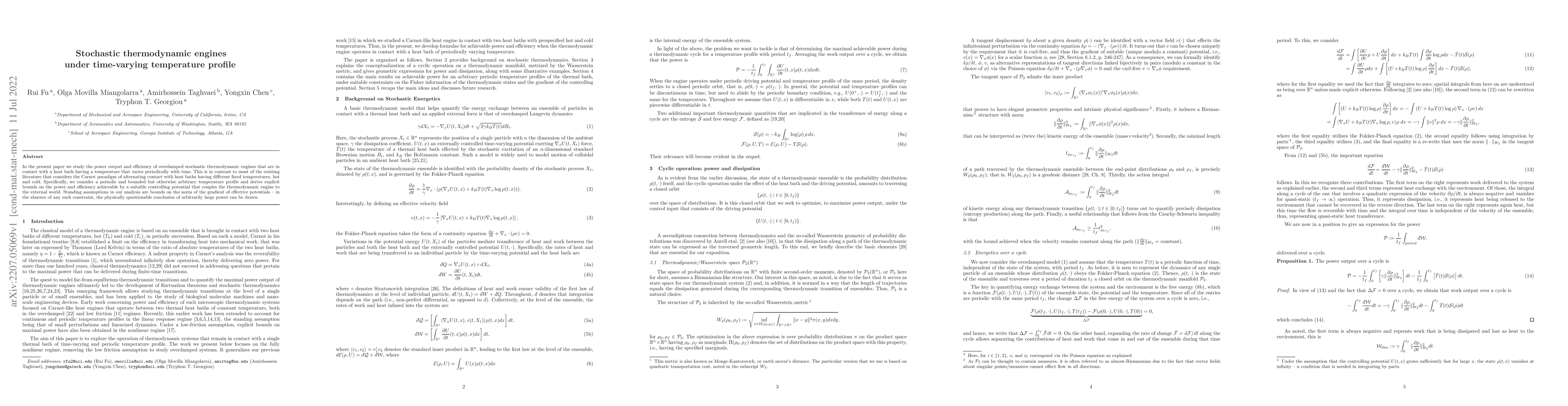 Thumbnail for Stochastic thermodynamic engines under time-varying temperature profile