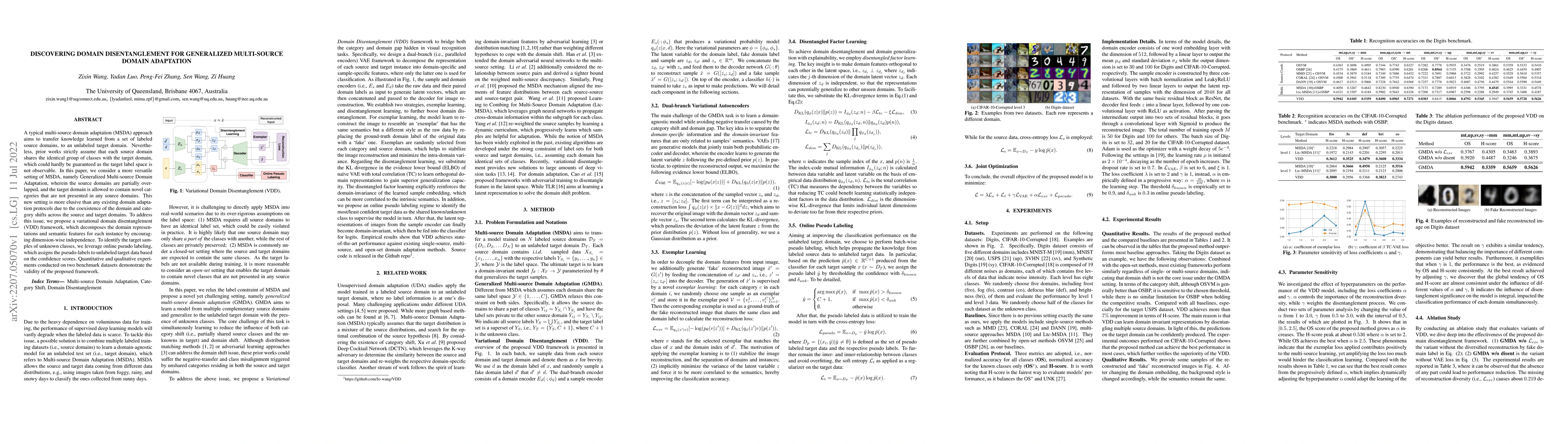 Thumbnail for Discovering Domain Disentanglement for Generalized Multi-source Domain
  Adaptation