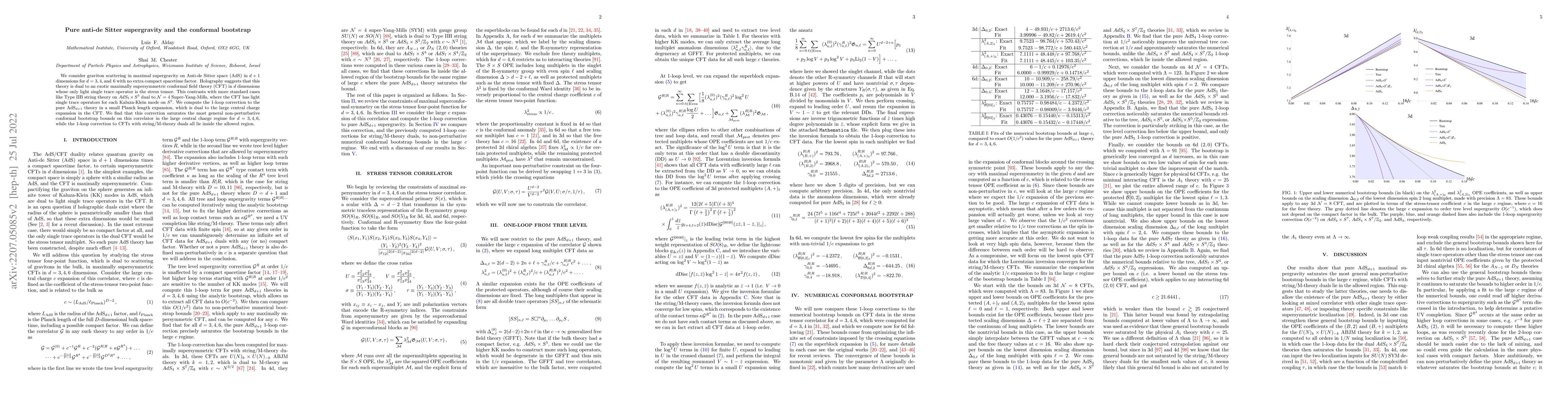 Thumbnail for Pure anti-de Sitter supergravity and the conformal bootstrap