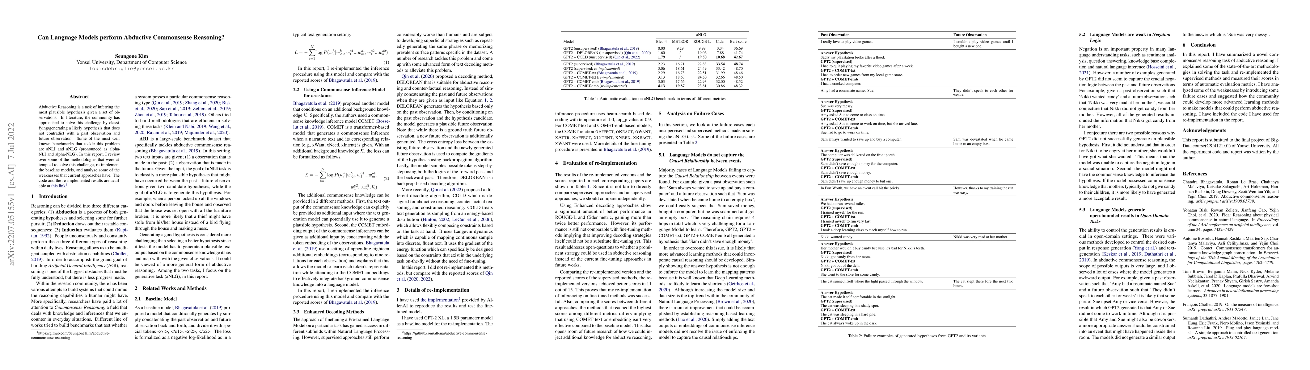 Thumbnail for Can Language Models perform Abductive Commonsense Reasoning?