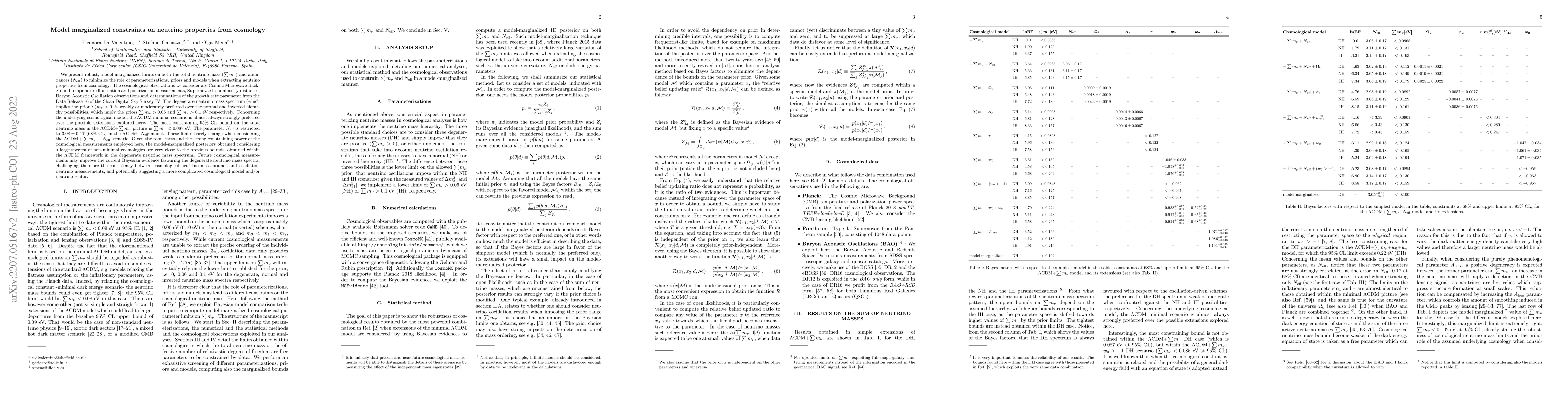 Thumbnail for Model marginalized constraints on neutrino properties from cosmology