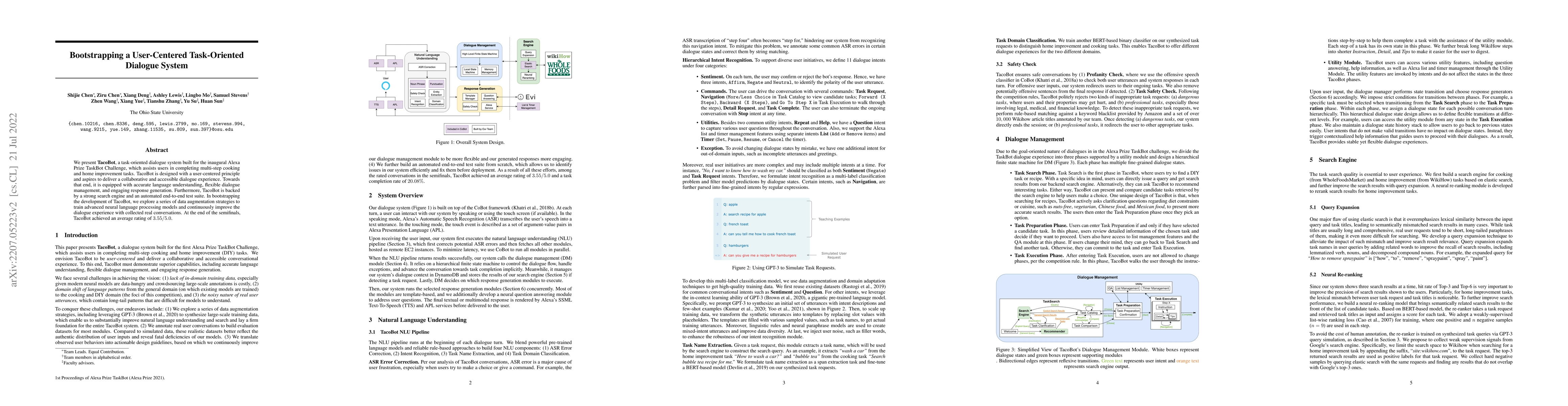 Thumbnail for Bootstrapping a User-Centered Task-Oriented Dialogue System