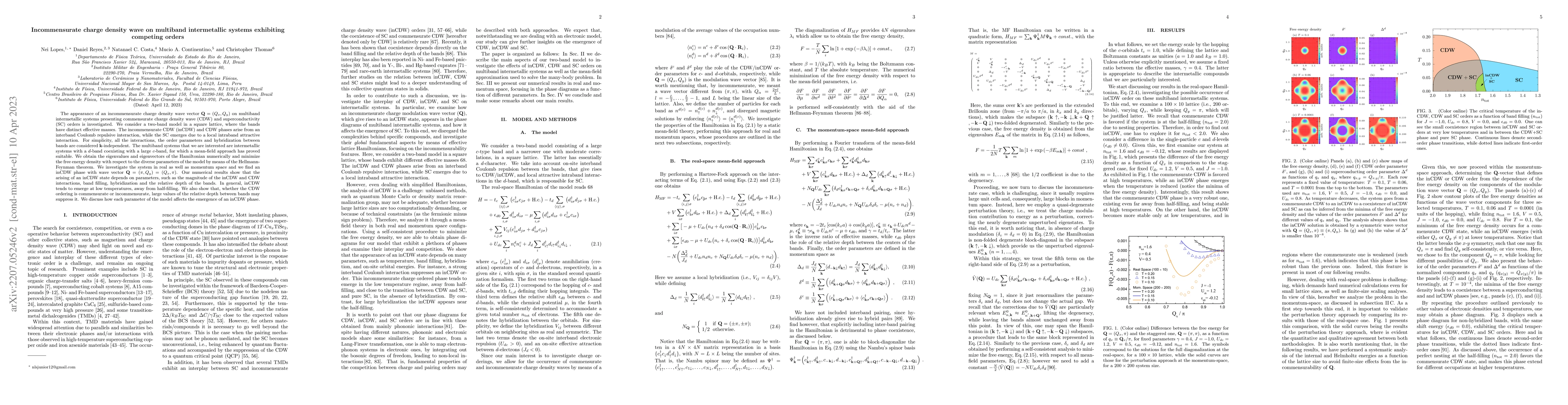 Thumbnail for Incommensurate charge density wave on multiband intermetallic systems
  exhibiting competing orders