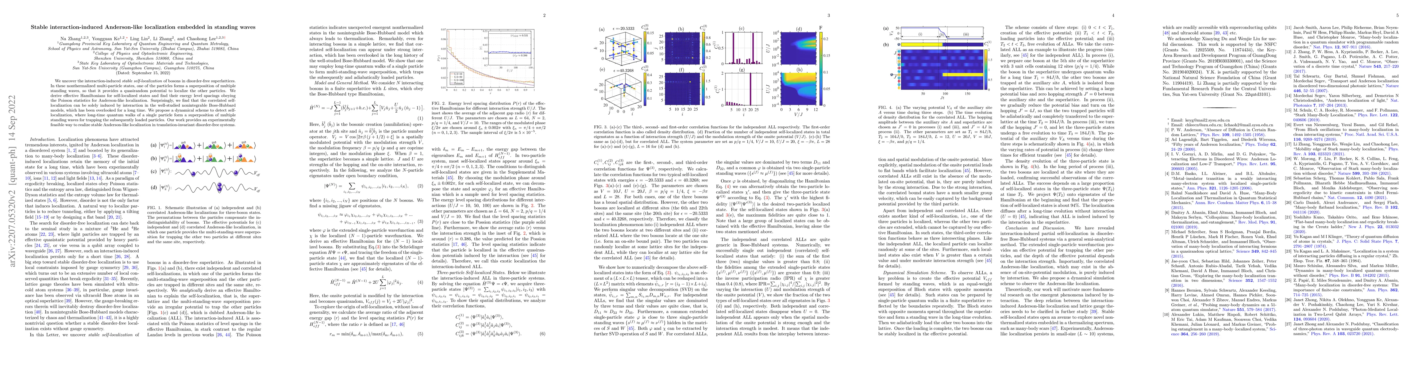 Thumbnail for Stable interaction-induced Anderson-like localization embedded in
  standing waves