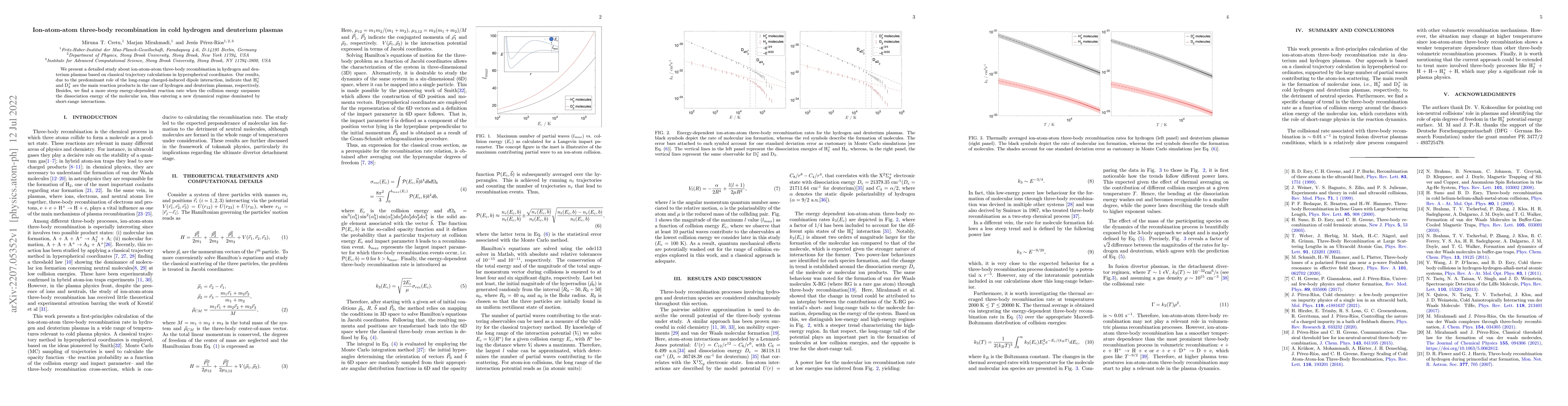 Thumbnail for Ion-atom-atom three-body recombination in cold hydrogen and deuterium
  plasmas