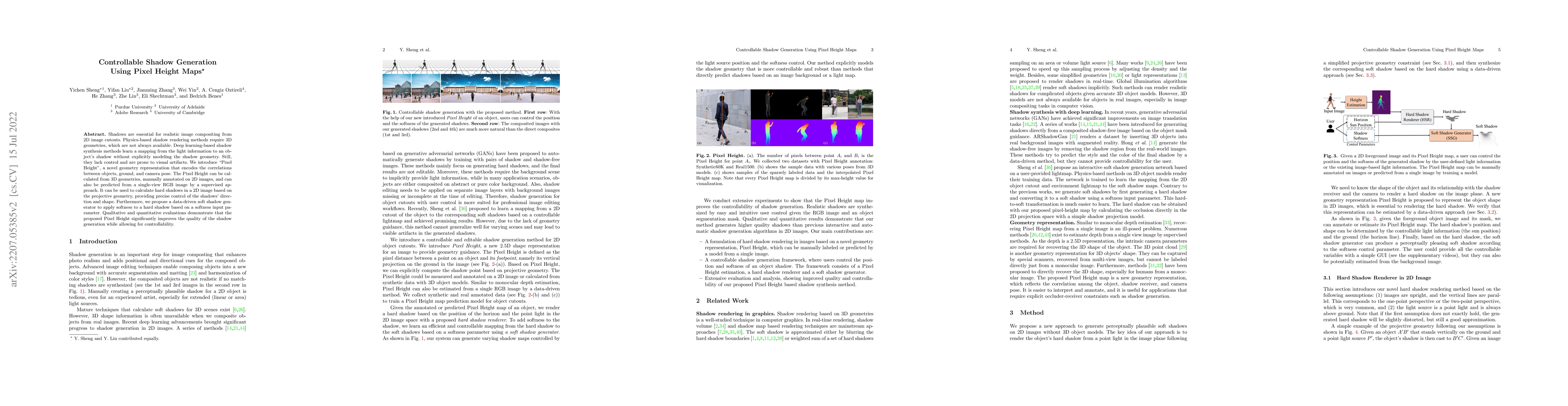 Thumbnail for Controllable Shadow Generation Using Pixel Height Maps