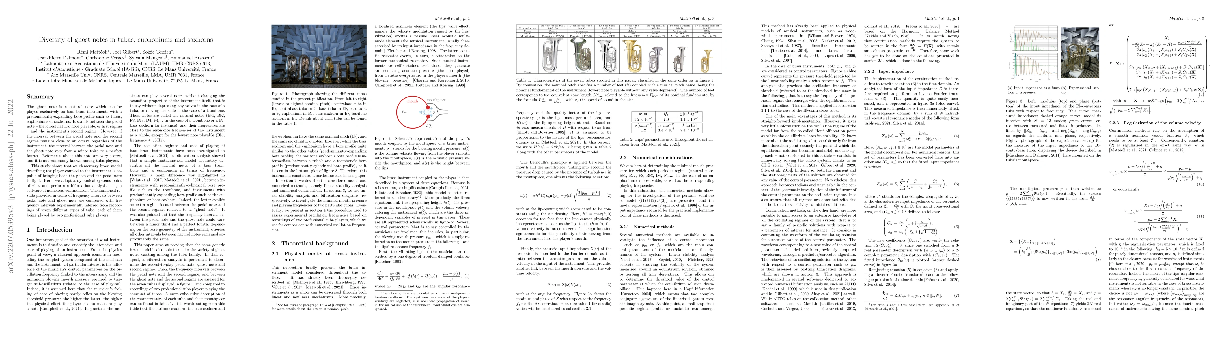 Thumbnail for Diversity of ghost notes in tubas, euphoniums and saxhorns
