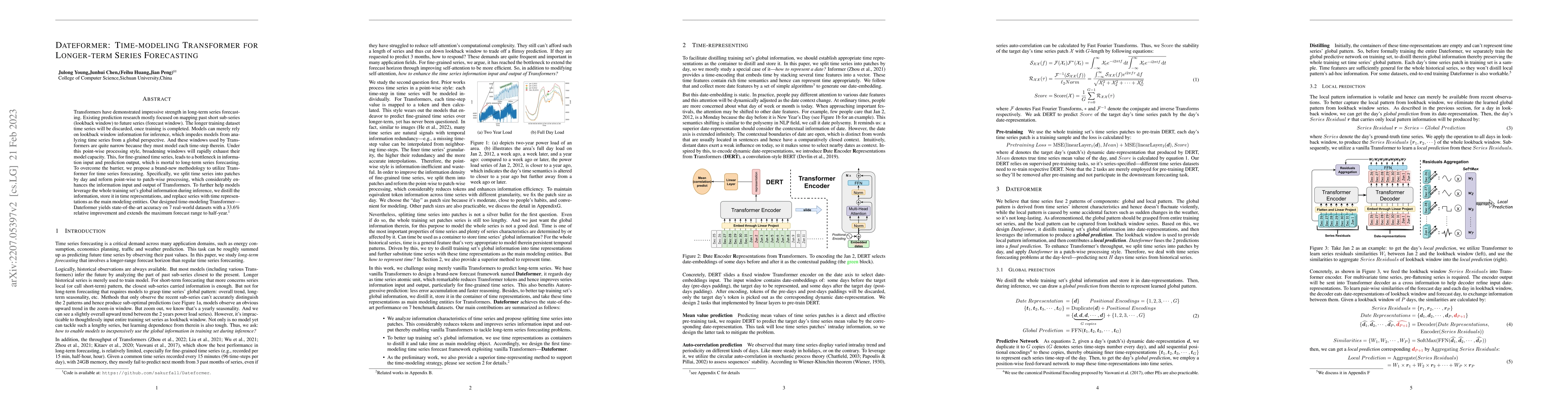 Thumbnail for Dateformer: Time-modeling Transformer for Longer-term Series Forecasting